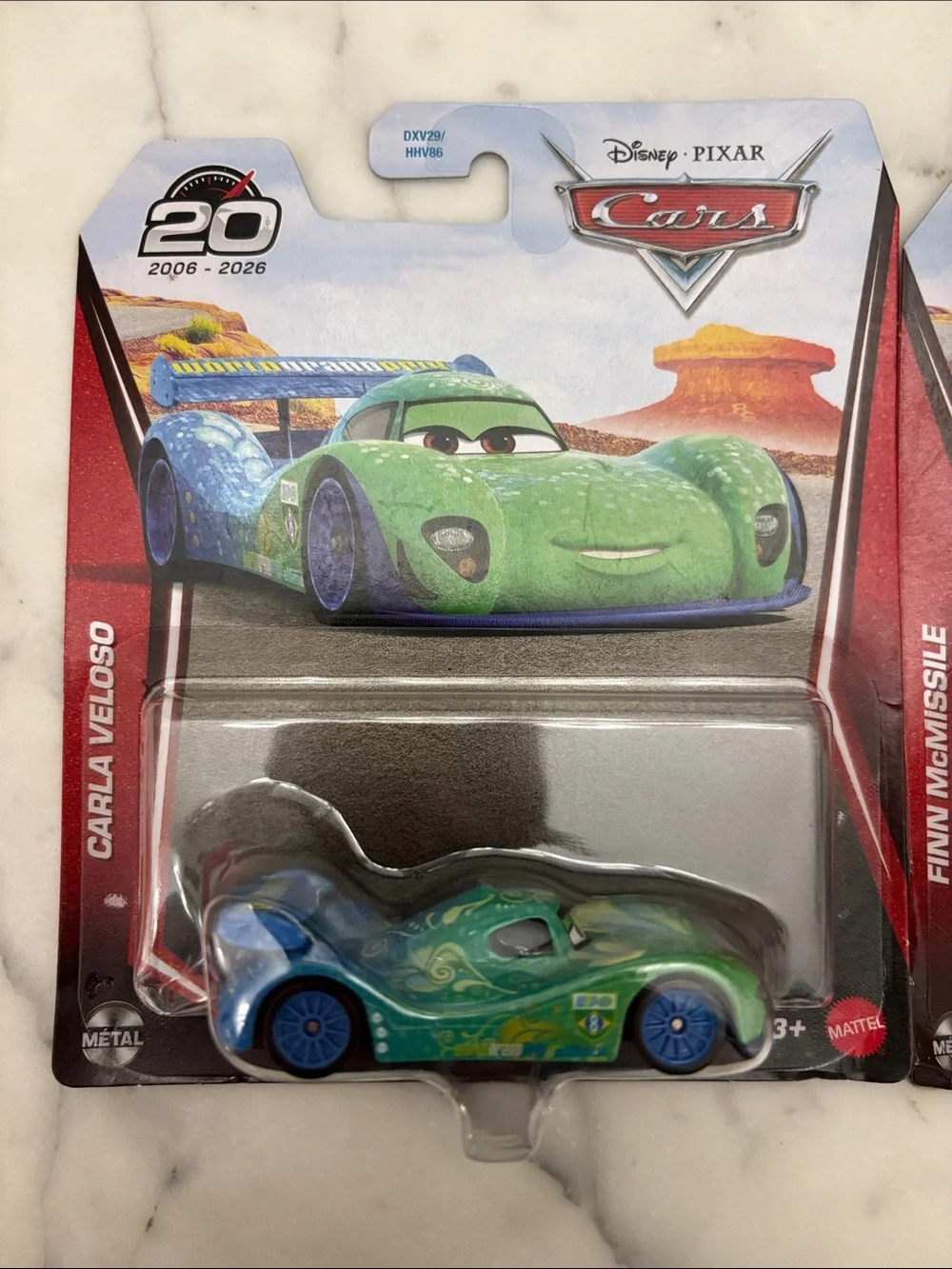 Carla Veloso and Finn McMissile Pixar Cars 20th Anniversary